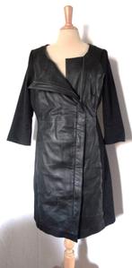 Stoere zwarte gedeeltelijk leren jurk van Mart Visser! 40, Kleding | Dames, Jurken, Maat 38/40 (M), Verzenden, Zwart, Zo goed als nieuw