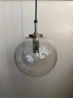 Vintage globe glass hutte Limburg bollamp schoollamp rook, Glas, Ophalen of Verzenden