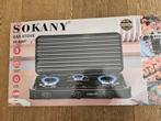 SOKANY 3 pits camping gasstel bijna nieuw, Caravans en Kamperen, Ophalen of Verzenden, Zo goed als nieuw
