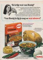 retro reclame 1969 Honig Chinese kippesoep keuken, Verzenden, Overige typen