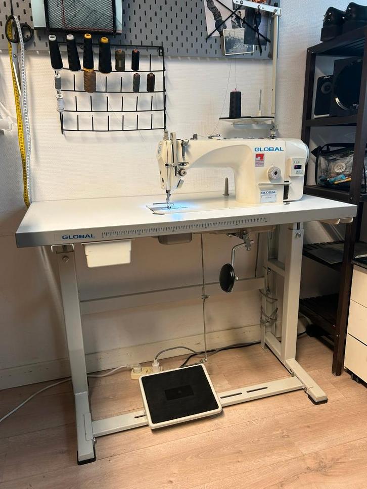 Industriële naaimachine Global, Hobby en Vrije tijd, Naaimachines en Toebehoren, Gebruikt, Naaimachine, Overige merken, Industrieel