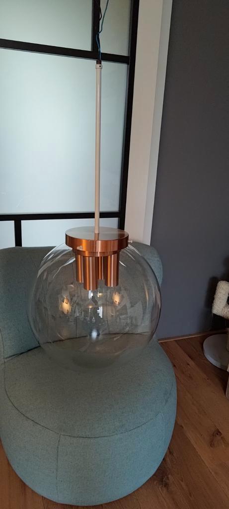 RAAK Amsterdam XXL Globe (50cm) lamp., Huis en Inrichting, Lampen | Hanglampen, Gebruikt, 75 cm of meer, Glas, Metaal, Ophalen