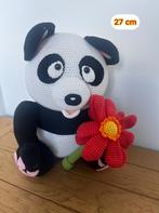 Gehaakte panda met bloem, Ophalen of Verzenden, Nieuw, Overige typen