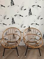 Rohe stoelen | vintage rotan stoelen | kinderstoel | stoel, Ophalen of Verzenden, Zo goed als nieuw, Bruin, Twee