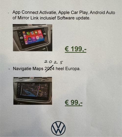 App connect vrij schakelen, software en navi update vw, Auto diversen, Autoradio's, Zo goed als nieuw, Ophalen of Verzenden