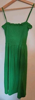 Lange groene jurk H&M maat L, H&M, Maat 42/44 (L), Ophalen of Verzenden, Zo goed als nieuw
