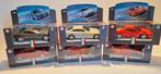 Serie van zes Ferrari-modellen uit een Shell-serie in doos, Hobby en Vrije tijd, Modelauto's | 1:43, Ophalen of Verzenden, Zo goed als nieuw