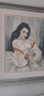 Yves Diey, Art Deco Etching, Signed, circa 1940, Antiek en Kunst, Kunst | Schilderijen | Klassiek, Ophalen of Verzenden