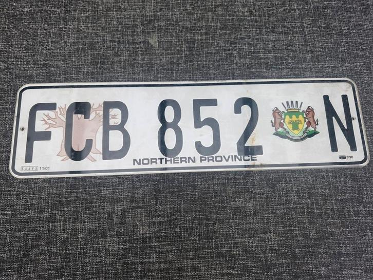 Kentekenplaat Zuid-Afrika nummerbord nummerplaat License Pla, Verzamelen, Automerken, Motoren en Formule 1, Gebruikt, Auto's, Ophalen of Verzenden