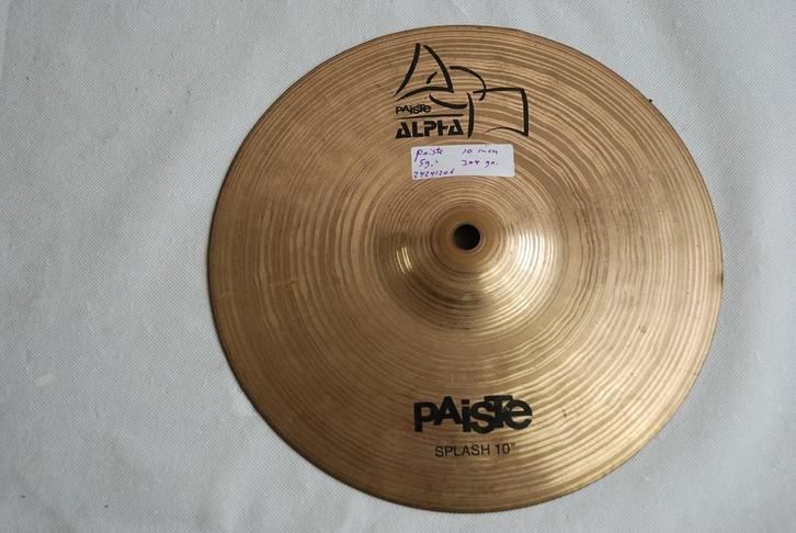 Paiste Alpha splash bekken 304gr 10 inch  <24241206>, Muziek en Instrumenten, Instrumenten | Onderdelen, Gebruikt, Drums of Percussie