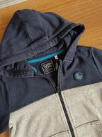 Vest met capuchon C&A maat 128 blauw en grijs, Gebruikt, C&A, Trui of Vest, Ophalen of Verzenden