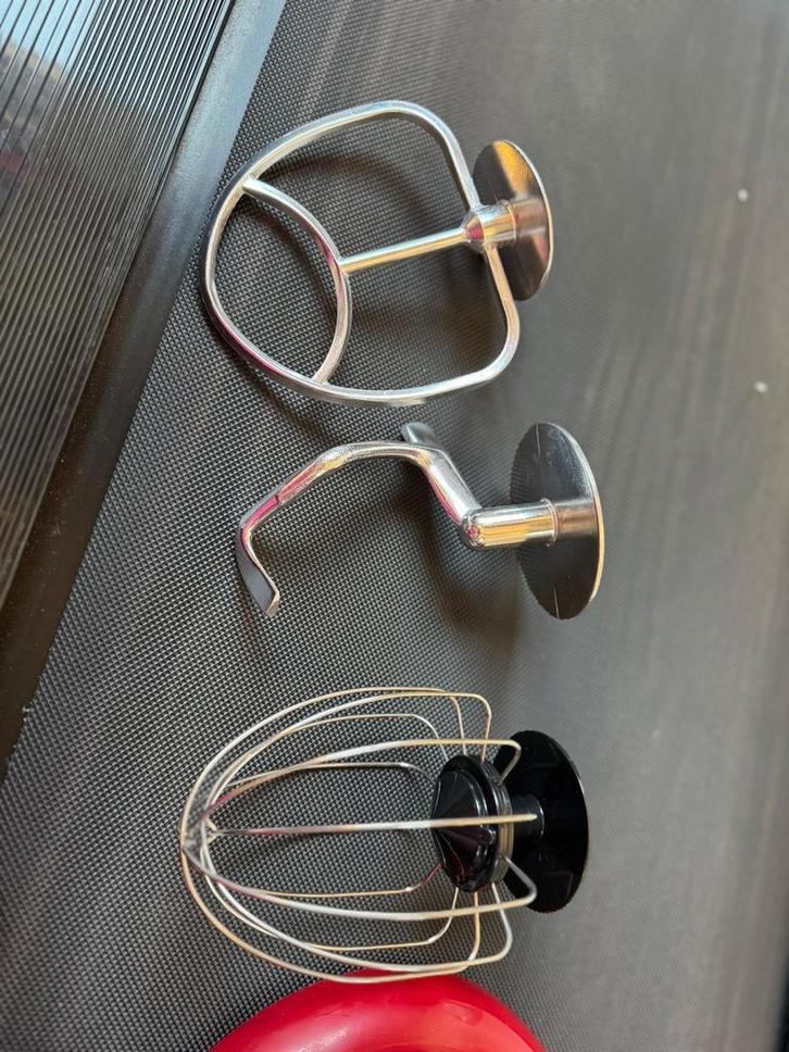 Biolomix Keukenmachine - Rood, Witgoed en Apparatuur, Keukenmixers, Zo goed als nieuw, 4 liter of meer, 3 snelheden of meer, Vaatwasserbestendig