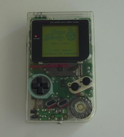 Nintendo Game Boy Classic Play It Loud Transparent Als Nieuw, Spelcomputers en Games, Spelcomputers | Nintendo Game Boy, Zo goed als nieuw