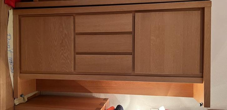 Karel mintjens eiken dressoir en kast en blokken, Huis en Inrichting, Kasten | Dressoirs, Gebruikt, 25 tot 50 cm, Eikenhout, Ophalen