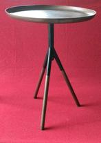 Tafel Luis - industriële metalen bijzettafel - brons / zwart, Huis en Inrichting, Tafels | Bijzettafels, 45 tot 60 cm, Minder dan 55 cm