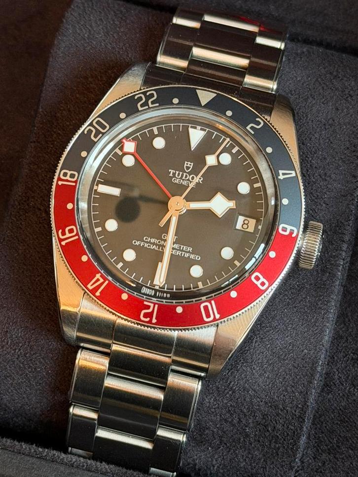 Tudor Black Bay GMT (PEPSI) 79830RB 2023 FULL SET / GARANTIE, Sieraden, Tassen en Uiterlijk, Horloges | Heren, Zo goed als nieuw