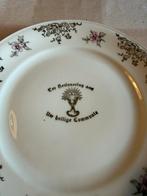 Antiek kop, schotel en bordje - Heilige Communie, Antiek en Kunst, Ophalen