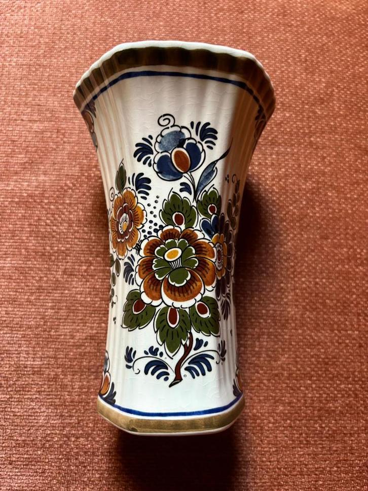 Delft Polychroom Holland Handwerk vaas nr 441, 14cm handwerk, Antiek en Kunst, Antiek | Vazen, Ophalen of Verzenden