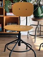 2x IKEA Kullaberg bureaustoel in hoogte verstelbaar, Huis en Inrichting, Bureaustoelen, Ophalen, Zo goed als nieuw, Geel, Bureaustoel