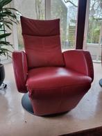 2 luxe relax stoelen, verstelbare rugleuning en voetenbank, Huis en Inrichting, Stoelen, Ophalen, Gebruikt, Twee, Leer