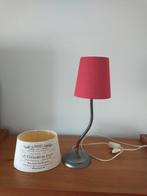 Tafellamp met buigzame poot en 2 lampenkapjes, Ophalen of Verzenden, Zo goed als nieuw, Metaal, Minder dan 50 cm