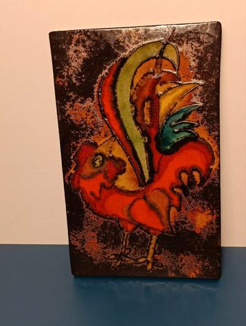 70s Ruscha Ceramic tile 3,5 Kg 23X36 CM  beschikbaar voor biedingen