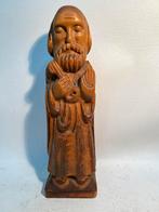 Antiek hout gesneden beeld van Petrus, sleutel bewaarder, Ophalen