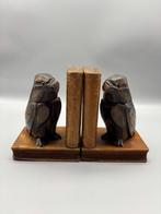 Set antieke houten boekensteunen Adelaars, Ophalen of Verzenden