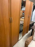 5 deurs kledingkast - kersen kleer H219xB247xD62cm, Ophalen, Eenpersoons, ., Zo goed als nieuw
