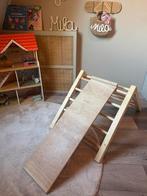 Houten Klimrek met Glijbaan/Klimplank, Ophalen, Zo goed als nieuw