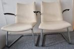 2 originele jaren 50 stoelen Model 3014 "Gebroeders de Wit", Huis en Inrichting, Stoelen, Ophalen, Gebruikt, Wit, Twee