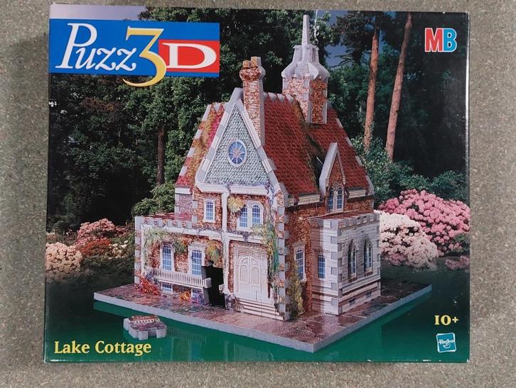 3d puzzel Lake Cottage 225 stukjes, Hobby en Vrije tijd, Denksport en Puzzels, Gebruikt, Rubik's of 3D-puzzel, Minder dan 500 stukjes