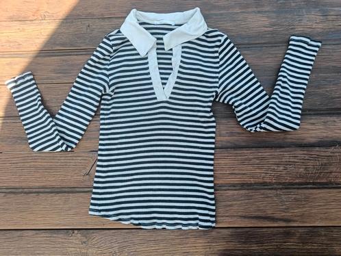 MNG Shirt, strepen zwart wit., Kleding | Dames, T-shirts, Gedragen, Maat 38/40 (M), Wit, Lange mouw, Ophalen of Verzenden
