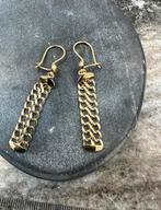 18k Gouden Hangers Oorbellen, Ophalen of Verzenden, Nieuw, Goud
