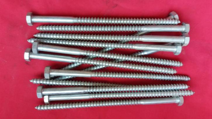 Houtdraadbout 220 mm van 3,25 nu voor 1 euro per stuk, Tuin en Terras, Palen, Balken en Planken, Nieuw, Balken, 250 cm of meer