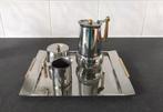 Espresso-/mokkaset INOX, vintage, Ophalen of Verzenden, Gebruikt, 25 tot 50 cm, Minder dan 100 cm