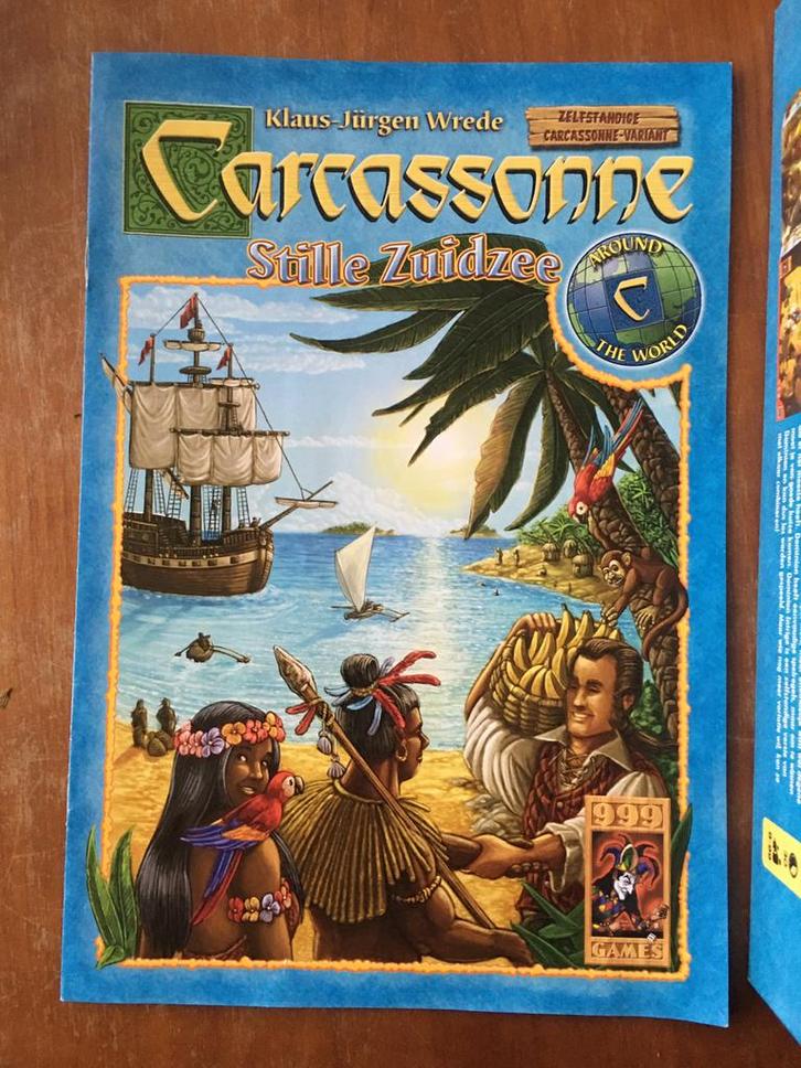 Carcassonne Stille Zuidzee, Hobby en Vrije tijd, Gezelschapsspellen | Kaartspellen, Zo goed als nieuw, Ophalen of Verzenden