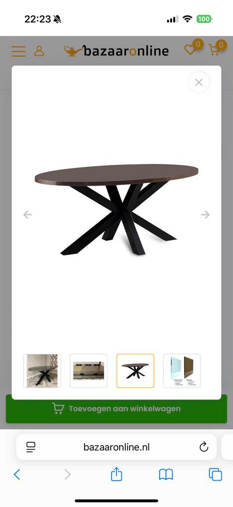 Eettafel + salontafel set, Huis en Inrichting, Tafels | Statafels, Zo goed als nieuw, Ophalen