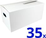 Verhuisdozen per 35 stuks Afhalen of Verzending mogelijk., Doos, 40 tot 60 cm, 50 tot 75 cm, Nieuw