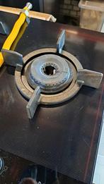 Mooie PELGRIM 90cm GAS op GLAS + WOKBRANDER, glas als NIEUW!, Witgoed en Apparatuur, Kookplaten, Ophalen, Zo goed als nieuw, Inbouw