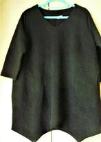 zwarte ton sur ton TUNIEK puntenzoom maat L Zhenzi, Kleding | Dames, Blouses en Tunieken, Zhenzi, Verzenden, Zwart, Maat 42/44 (L)