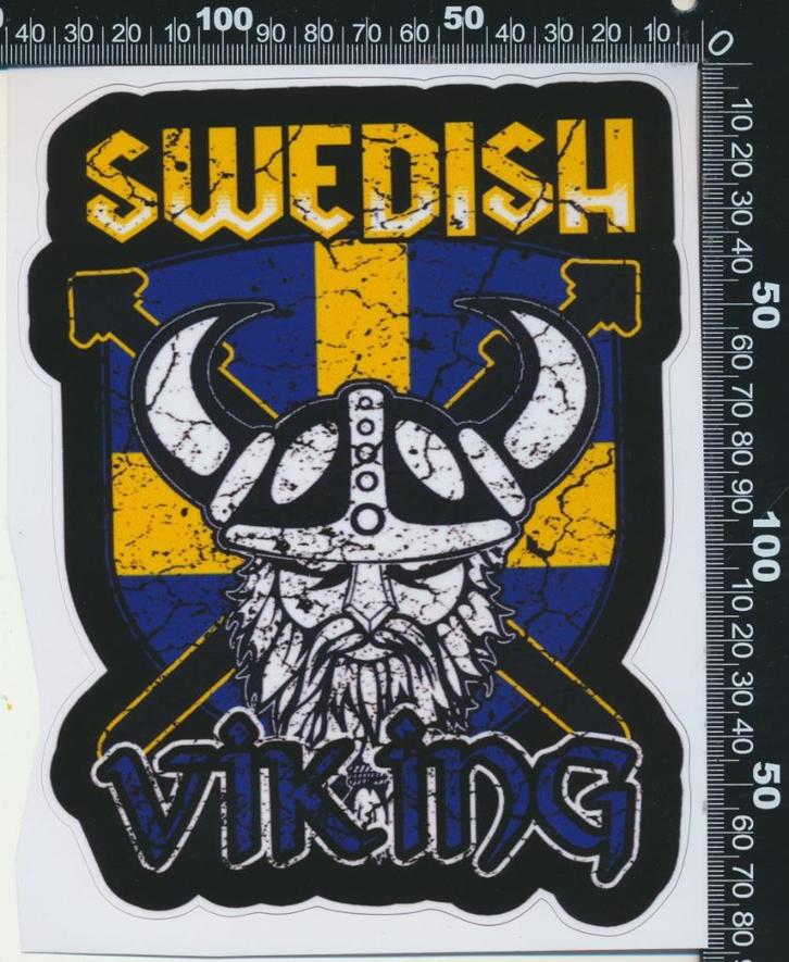 Sticker: Swedish Viking, Verzamelen, Stickers, Zo goed als nieuw, Bedrijf of Vereniging, Ophalen of Verzenden