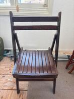 6 Gezellige houten terrasstoelen, Gebruikt, Bruin, Ophalen of Verzenden, Vijf, Zes of meer stoelen