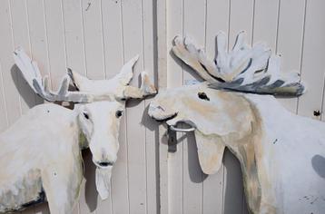 Kerstdecoratie, hert, eland, ijsbeer. beschikbaar voor biedingen