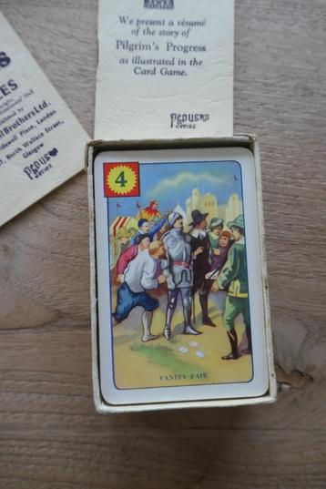 Kaartspel de Pilgrims process, jaren 30 beschikbaar voor biedingen