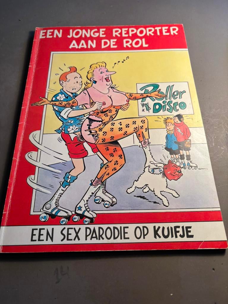 Erotische strip Kuifje., Boeken, Eén stripboek, Ophalen of Verzenden, Zo goed als nieuw