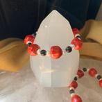 Koraal onyx parel geluk beschermt aura intuïtie magie uniek, Sieraden, Tassen en Uiterlijk, Armbanden, Nieuw, Elastiek, Ophalen of Verzenden