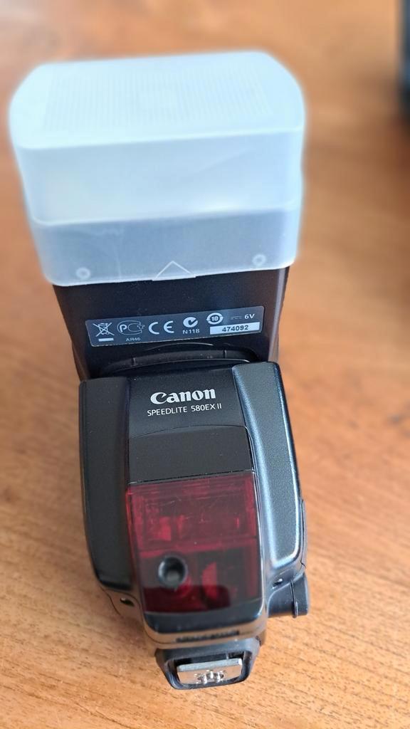 Canon Speedlite 580EX II Flitser, Audio, Tv en Foto, Fotografie | Flitsers, Gebruikt, Canon, Kantelbaar, Ophalen of Verzenden