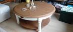 Grenen Salontafel Rond - 108cm + Lade, Gebruikt, Rond, Ophalen of Verzenden, Landelijk