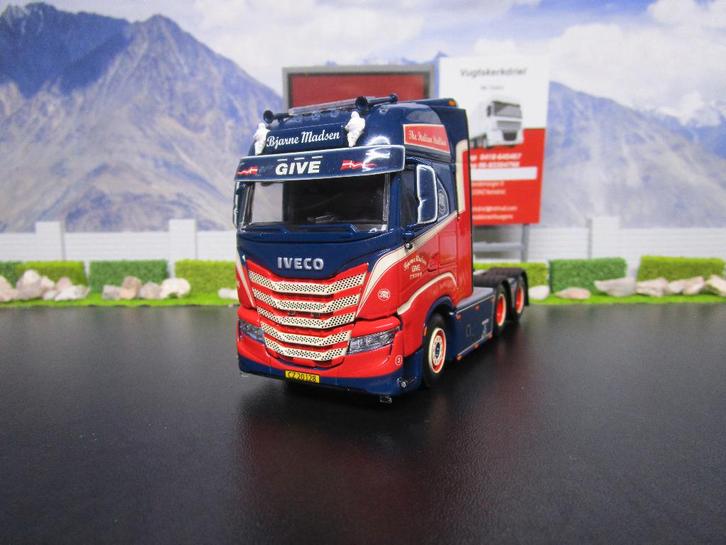 Wsi 01-4429 Bjarne Madsen , Iveco S-Way AS High 6x2, Hobby en Vrije tijd, Modelauto's | 1:50, Nieuw, Bus of Vrachtwagen, Wsi, Ophalen